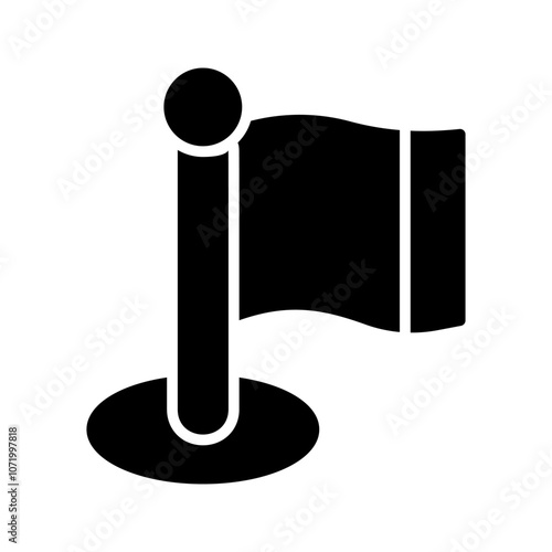 Flagpole Vector Icon