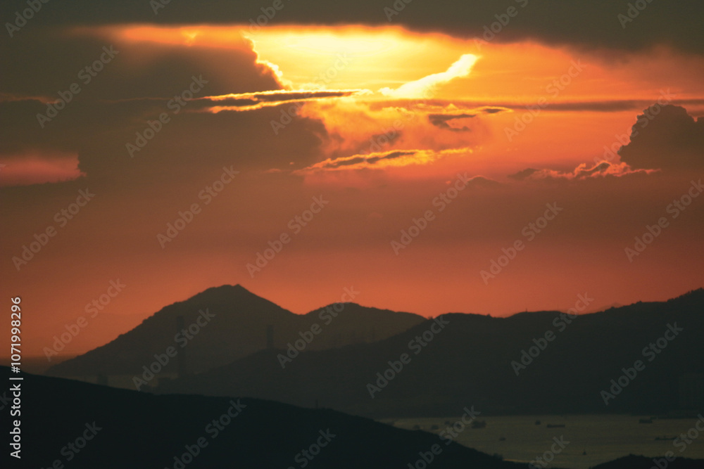 a cloud and red light of the sky a cloud and red light of the sky