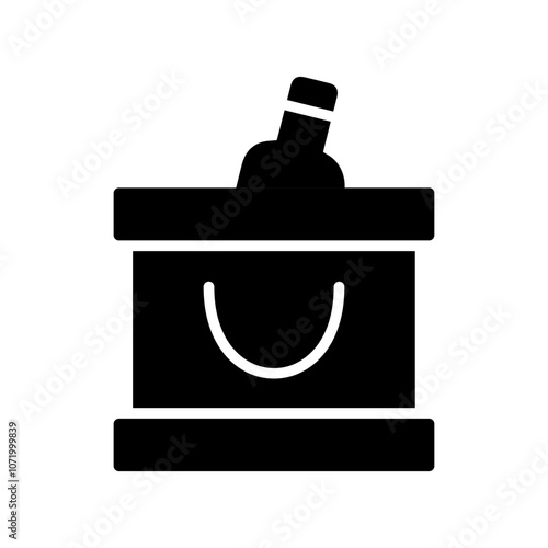 Wine Cooler Vector Icon