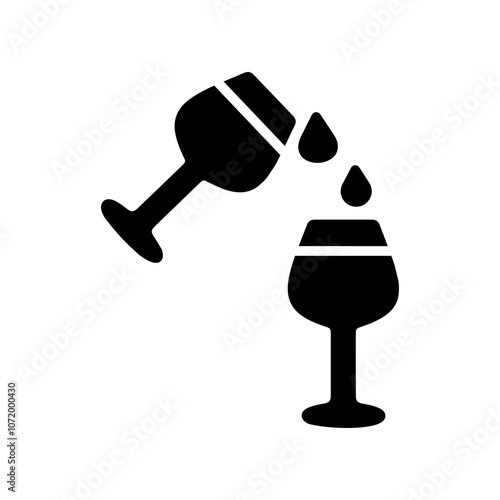 Wine Sip Vector Icon