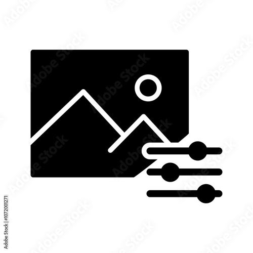 Photo Editing Tools Vector Icon