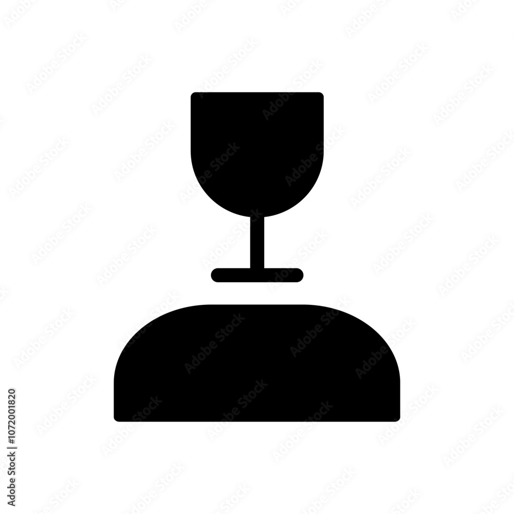 Obraz premium Wine Snob Vector Icon