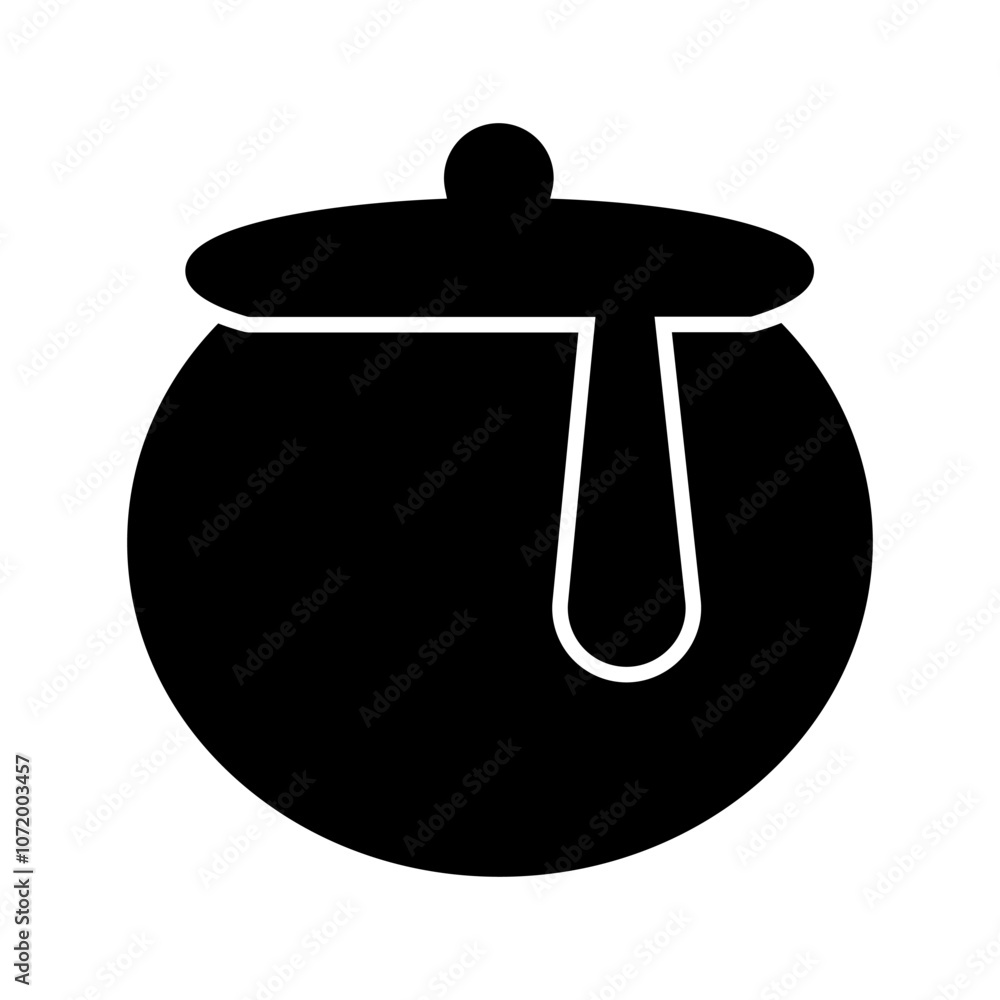 Fototapeta premium Honey Pot Vector Icon