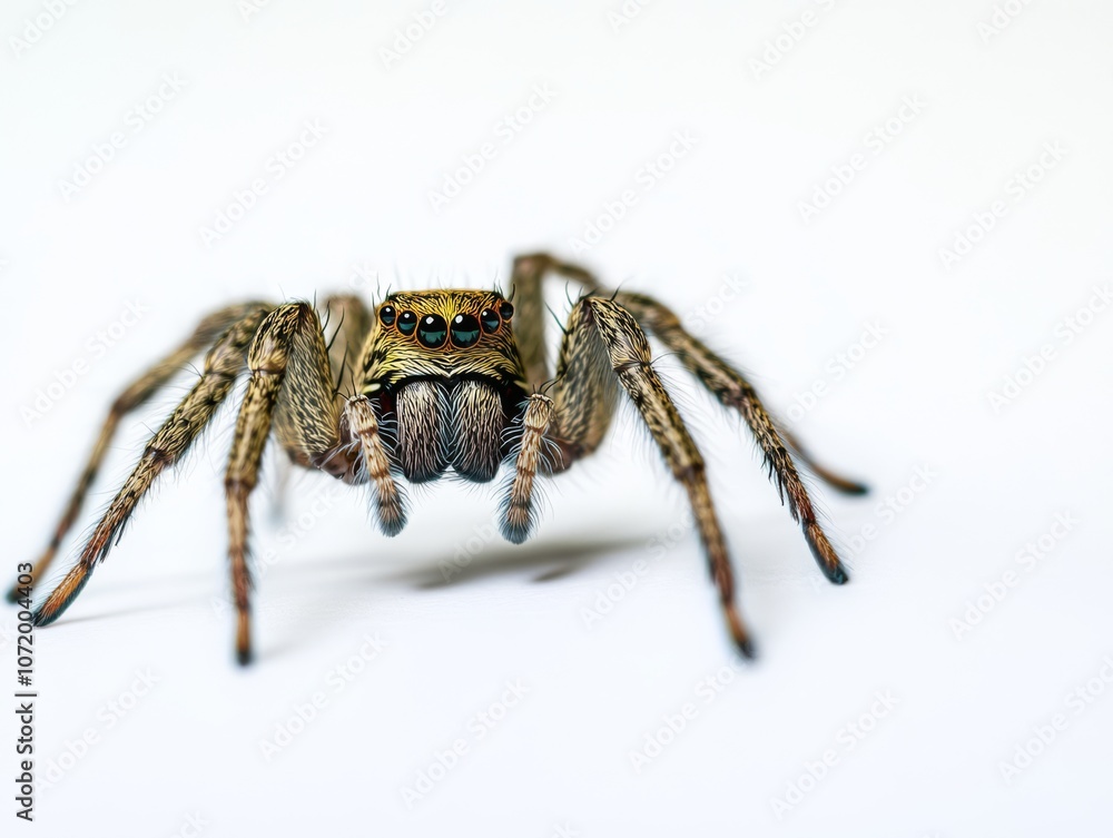 Isolated Spider on White Background