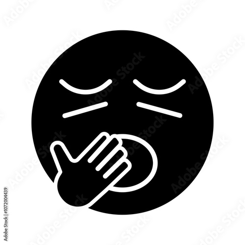 Yawning Face Vector Icon