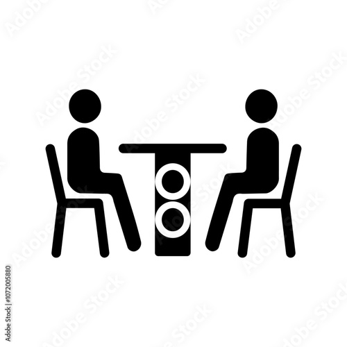 Family Dinner Vector Icon