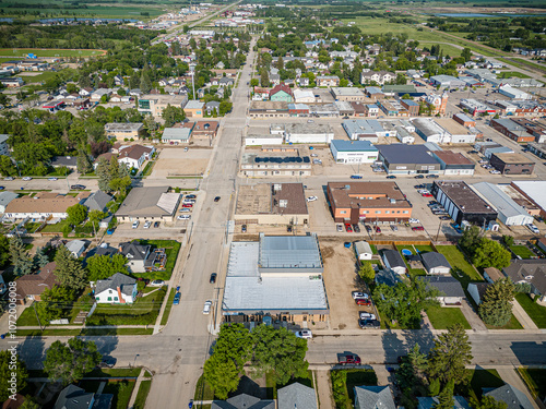 Aerial Drone View of Humboldt, Saskatchewan photo