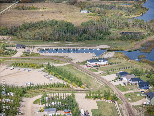 Εκτύπωση καμβά Aerial Drone View of Lucien Lake, Saskatchewan