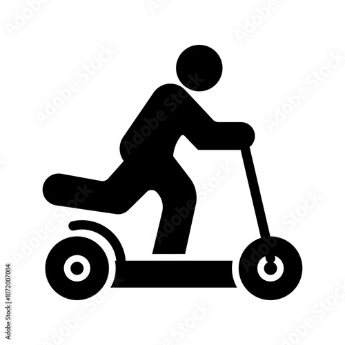 Kick Scooter Vector Icon