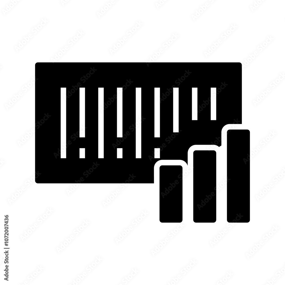 Barcode Analytics Vector Icon Barcode Analytics Vector Icon