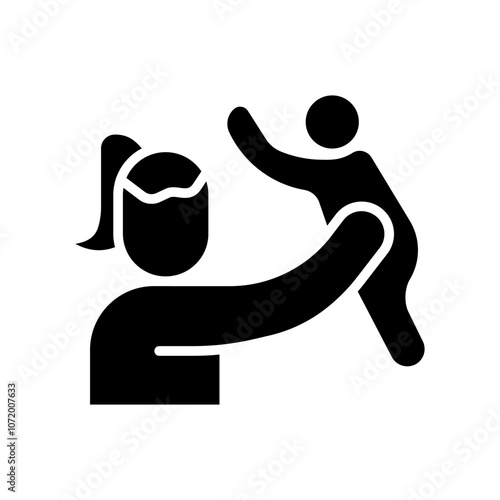 Mother and Son Vector Icon