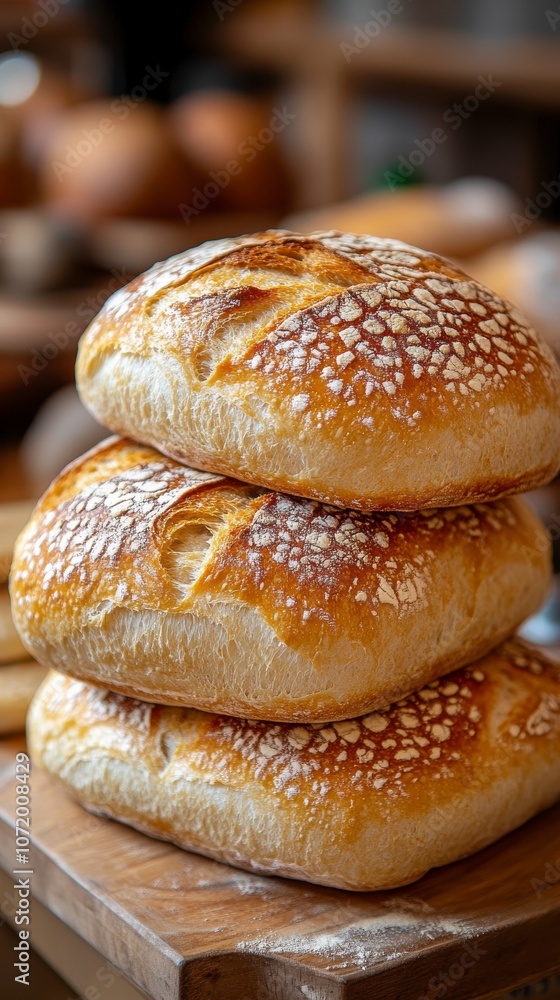 Artisan Bread Stack - Freshly Baked Artisan Bread Stack - Freshly Baked