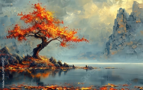 Fantastic tree, artistic vi...