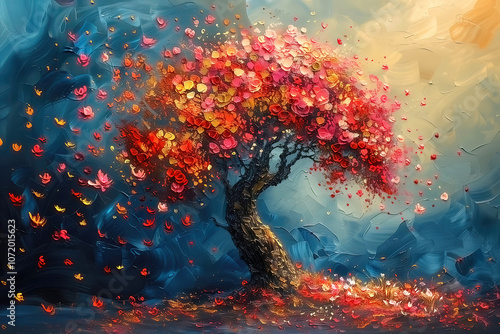 Fantastic tree, artistic vi...
