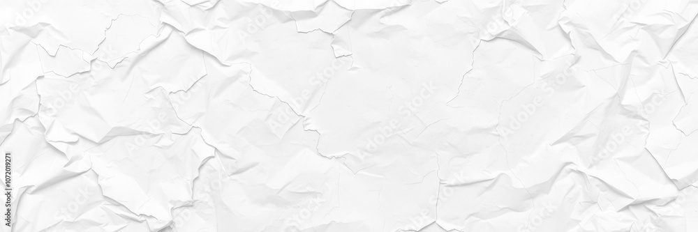 Crumpled white paper with soft shadows on a wooden table, crumpled, pattern, background Crumpled white paper with soft shadows on a wooden table, crumpled, pattern, background