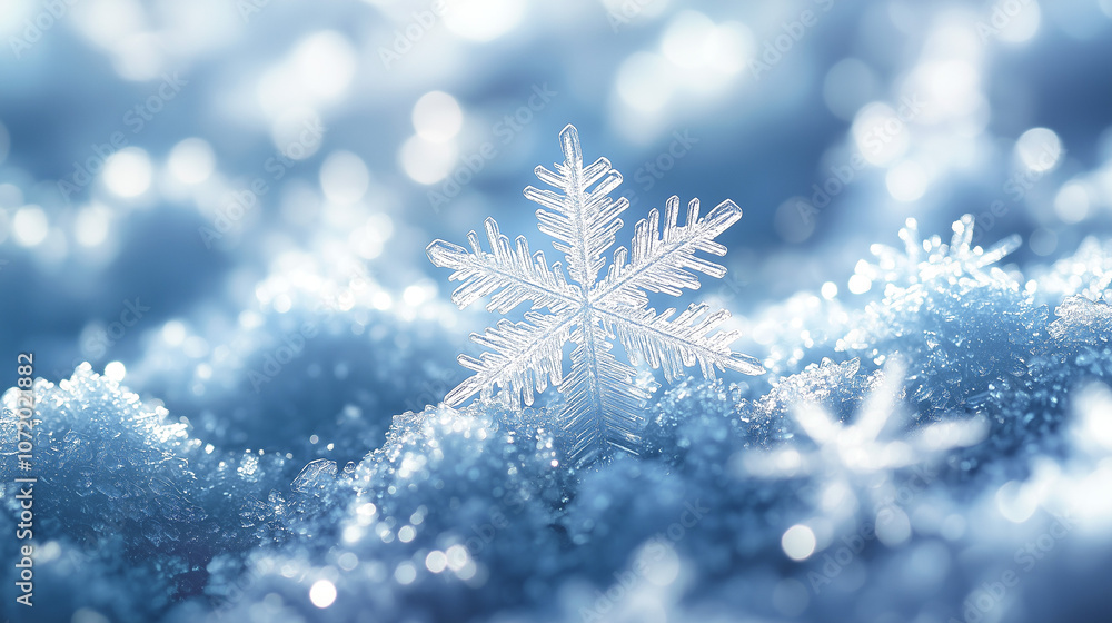 Blue Christmas background with snowflakes Blue Christmas background with snowflakes