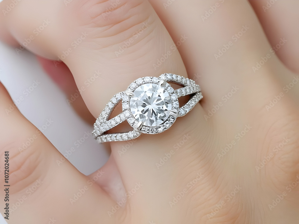 Radiant Pear Shape: Diamond Ring with Elegant Halo Design Radiant Pear Shape: Diamond Ring with Elegant Halo Design