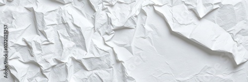 Wallpaper Mural Crumpled white paper with shadows and creases, crumpled, detail, surface Torontodigital.ca