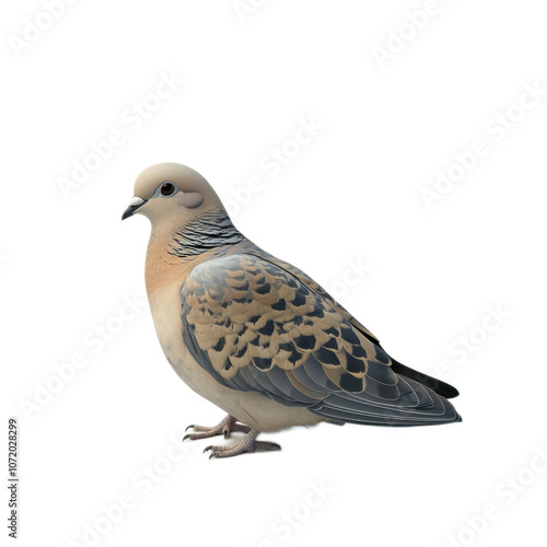 Realistic Illustration of a Beautiful Dove photo