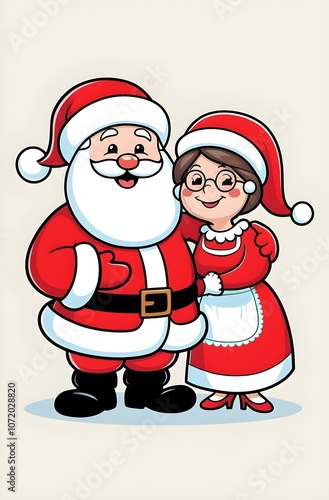 Santa Claus and his Wife Mrs Claus