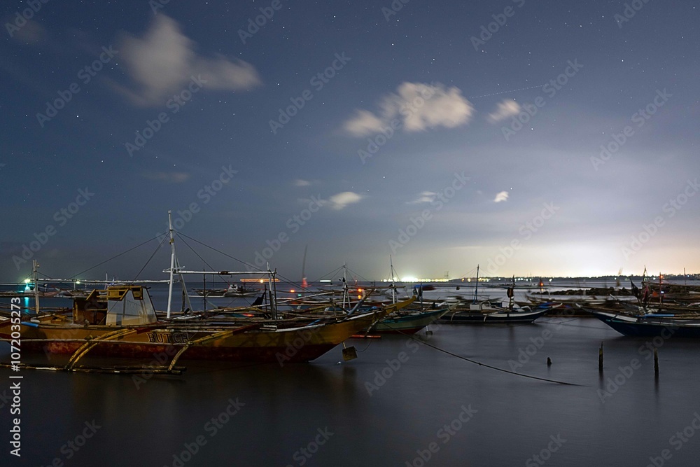 Fototapeta premium marina at night