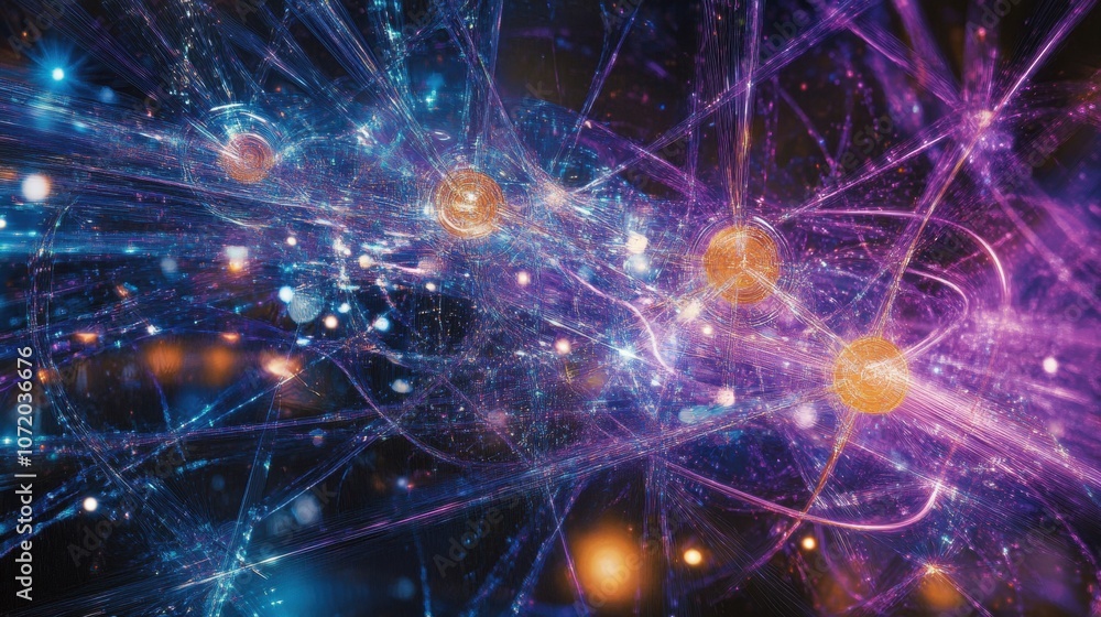 Quantum communication network. Quantum communication network.