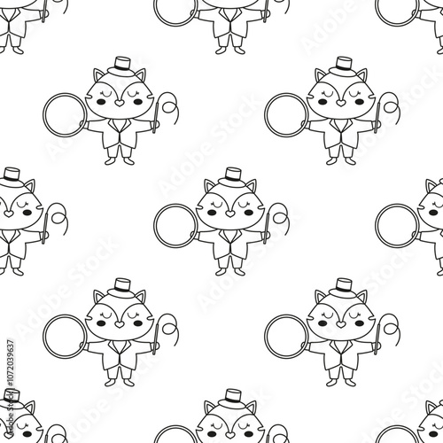 circus fox pattern