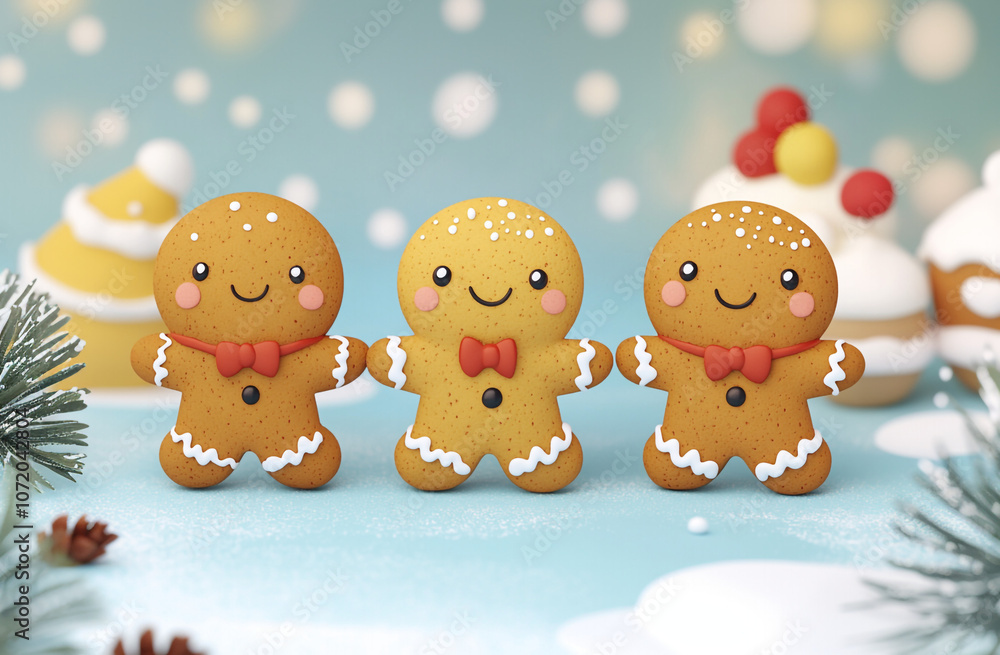 The Christmas gingerbread man. 3 d. The Christmas gingerbread man. 3 d.