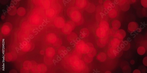 Abstract red bokeh snowflakes background with soft focus effect, energetic, Christmas