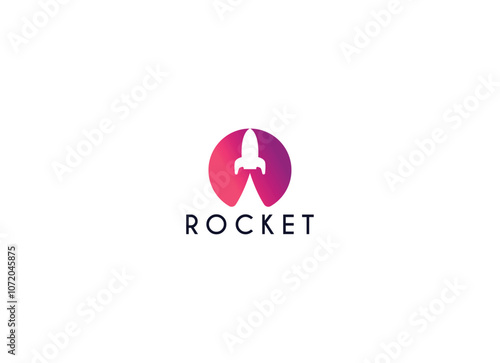 rocket launch vector logo icon design. rocket logo icon vector template for business start up creative logo