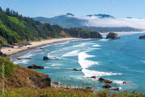 Pacific Coast Serenity at Cannon Beach, Oregon. Ecola State Park