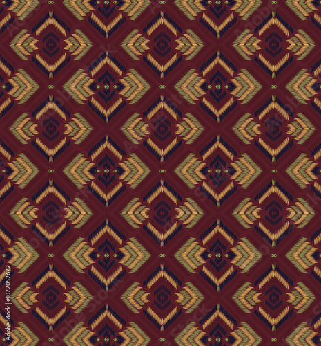 Obraz na płótnie seamless beautiful wallpaper cards all over design floral leaf vintage ornament Victorian ethnic geometric print paisley pattern w salonie