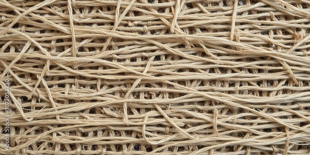 A close-up shot of intricately woven jute fibers creating a unique and textured abstract background, jute, brown, pattern A close-up shot of intricately woven jute fibers creating a unique and textured abstract background, jute, brown, pattern