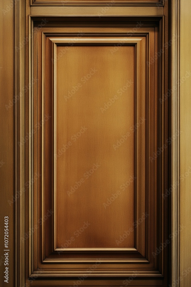 A close-up view of a wooden door featuring a clock A close-up view of a wooden door featuring a clock