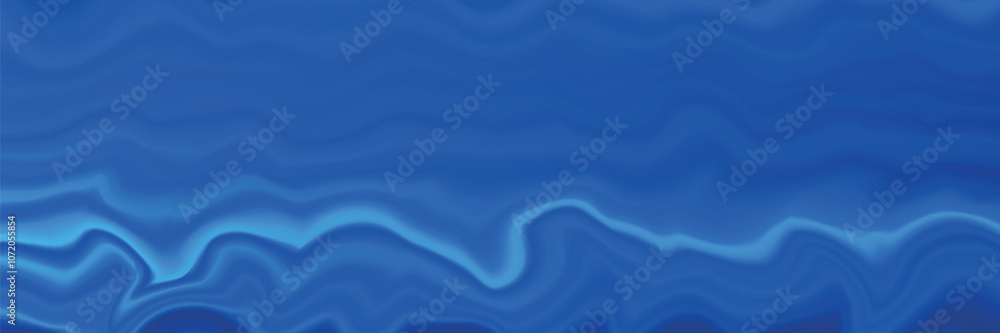 Obraz premium Abstract blue white luxury fabric wave background with copy space. Smooth liquid wave. Elegant shiny silk satin texture. Suit for wallpaper, cover, header, desktop, web, flyer.