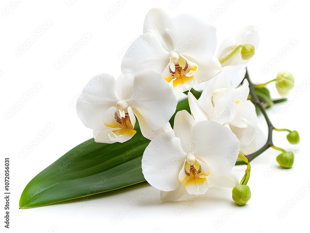 Obraz premium white orchid isolated on white