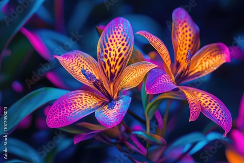A close-up shot of a beautiful flower on a purple background