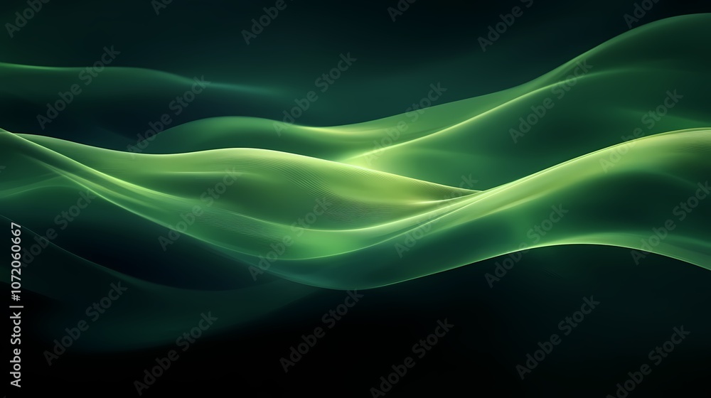 Abstract background with green color smoke Abstract background with green color smoke
