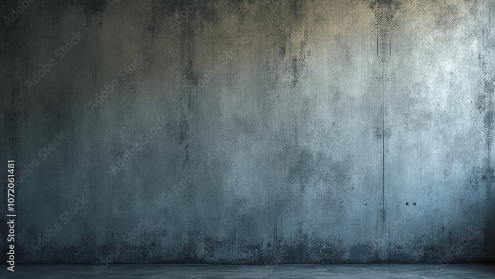 Fototapeta premium Textured industrial-style wall scene, somber and texture-varied