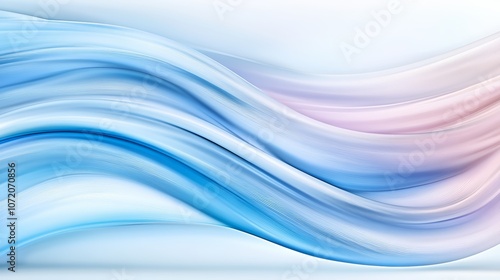 Abstract blue and pink waves background, a serene dynamic blend of colors for modern design