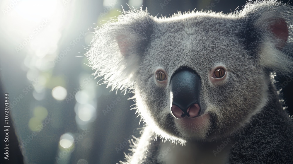 Obraz premium Realistic Koala in Natural Light
