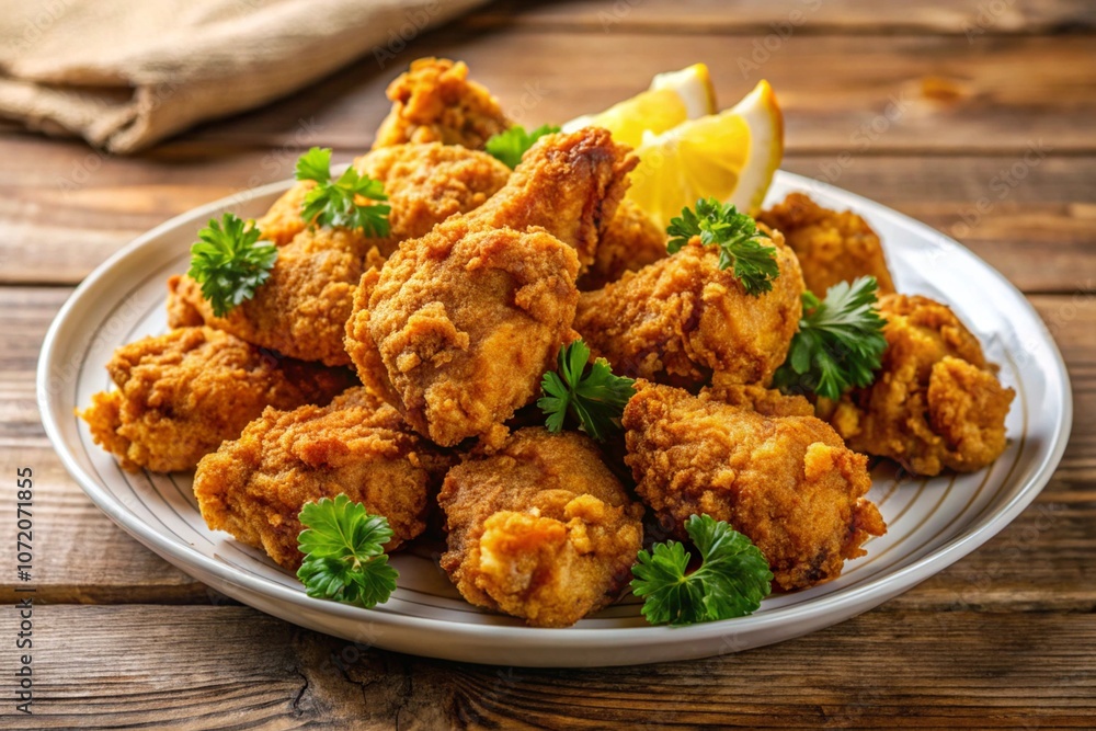 Fried chicken wings; Chicken Fries; Generative AI Fried chicken wings; Chicken Fries; Generative AI