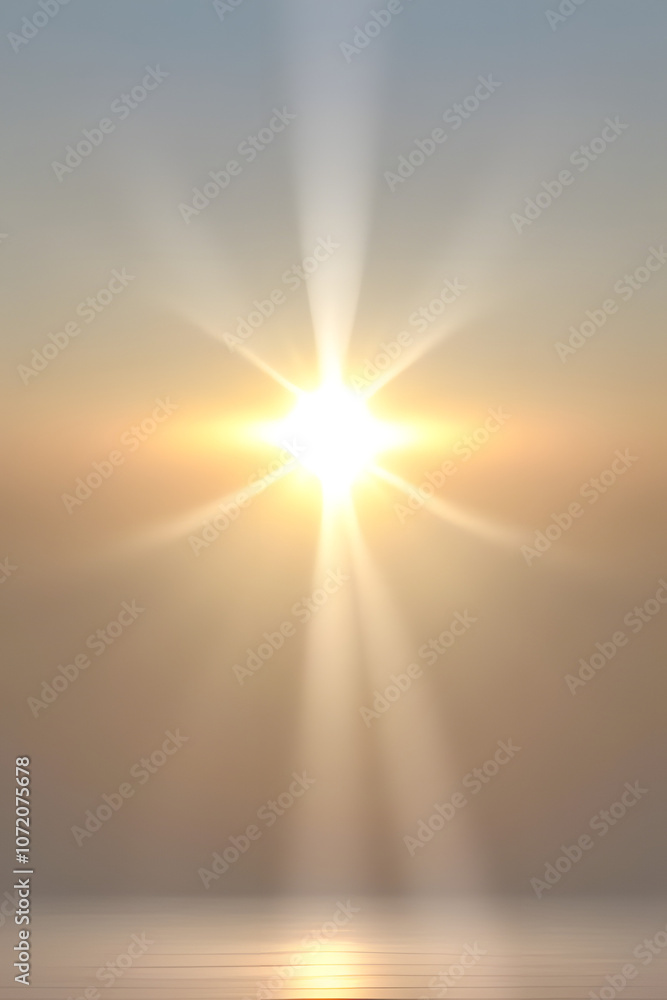 Obraz premium A soft and gentle sunbeam overlay, ideal for creating a dreamy and ethereal atmosphere.
