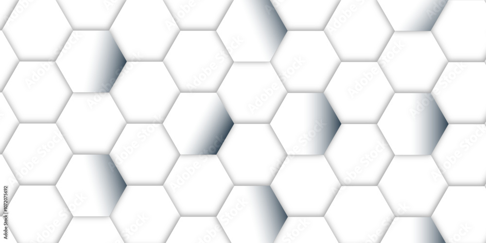 Abstract pattern with hexagonal white and gray technology line paper background. Hexagonal 3d vector grid tile and mosaic structure simple style hexagonal graphic concept. Futuristic surface design.
Abstract pattern with hexagonal white and gray technology line paper background. Hexagonal 3d vector grid tile and mosaic structure simple style hexagonal graphic concept. Futuristic surface design.