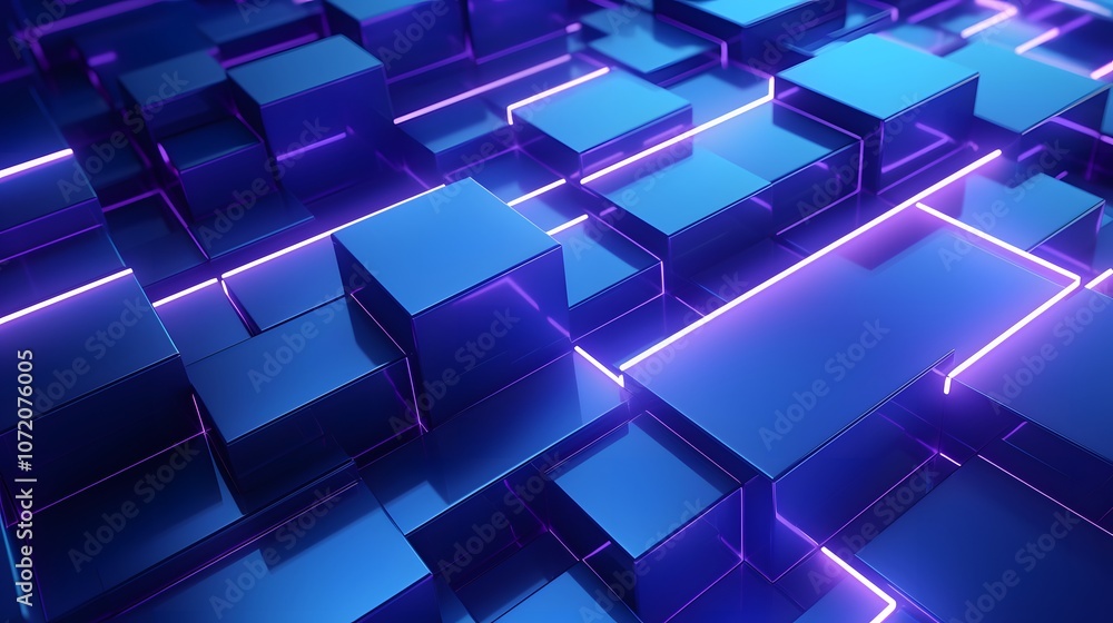 3d rendering of blue and purple abstract geometric background. Scene for advertising, technology, showcase, banner, game, sport, cosmetic, business, metaverse. Sci-Fi Illustration. Product display 3d rendering of blue and purple abstract geometric background. Scene for advertising, technology, showcase, banner, game, sport, cosmetic, business, metaverse. Sci-Fi Illustration. Product display