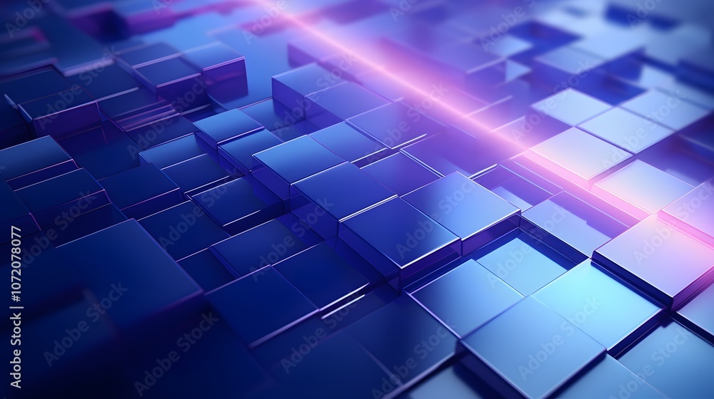 3d rendering of blue and purple abstract geometric background. Scene for advertising, technology, showcase, banner, game, sport, cosmetic, business, metaverse. Sci-Fi Illustration. Product display 3d rendering of blue and purple abstract geometric background. Scene for advertising, technology, showcase, banner, game, sport, cosmetic, business, metaverse. Sci-Fi Illustration. Product display