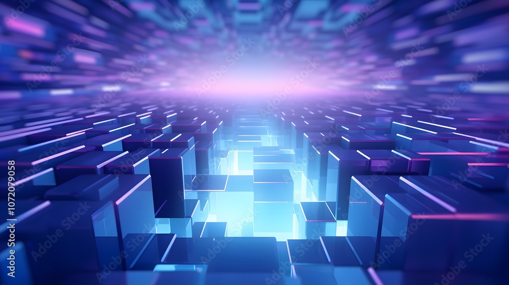 3d rendering of blue and purple abstract geometric background. Scene for advertising, technology, showcase, banner, game, sport, cosmetic, business, metaverse. Sci-Fi Illustration. Product display 3d rendering of blue and purple abstract geometric background. Scene for advertising, technology, showcase, banner, game, sport, cosmetic, business, metaverse. Sci-Fi Illustration. Product display