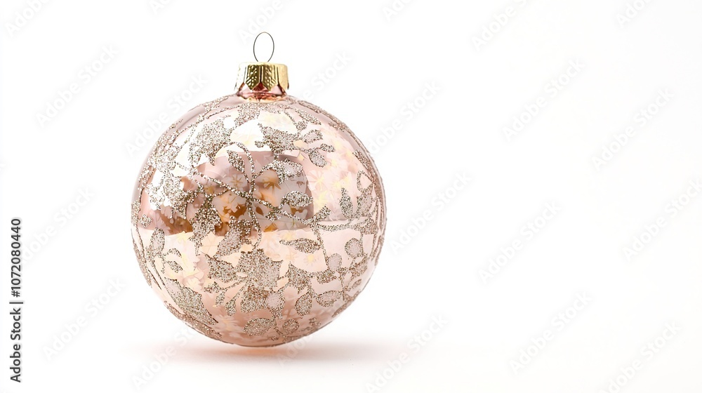 Beautifully Crafted Christmas Ornament Isolated on White Background Ideal for Festive Celebrations, Holiday Decor, and Seasonal Designs with Elegant Detailing in Soft Colors Beautifully Crafted Christmas Ornament Isolated on White Background Ideal for Festive Celebrations, Holiday Decor, and Seasonal Designs with Elegant Detailing in Soft Colors
