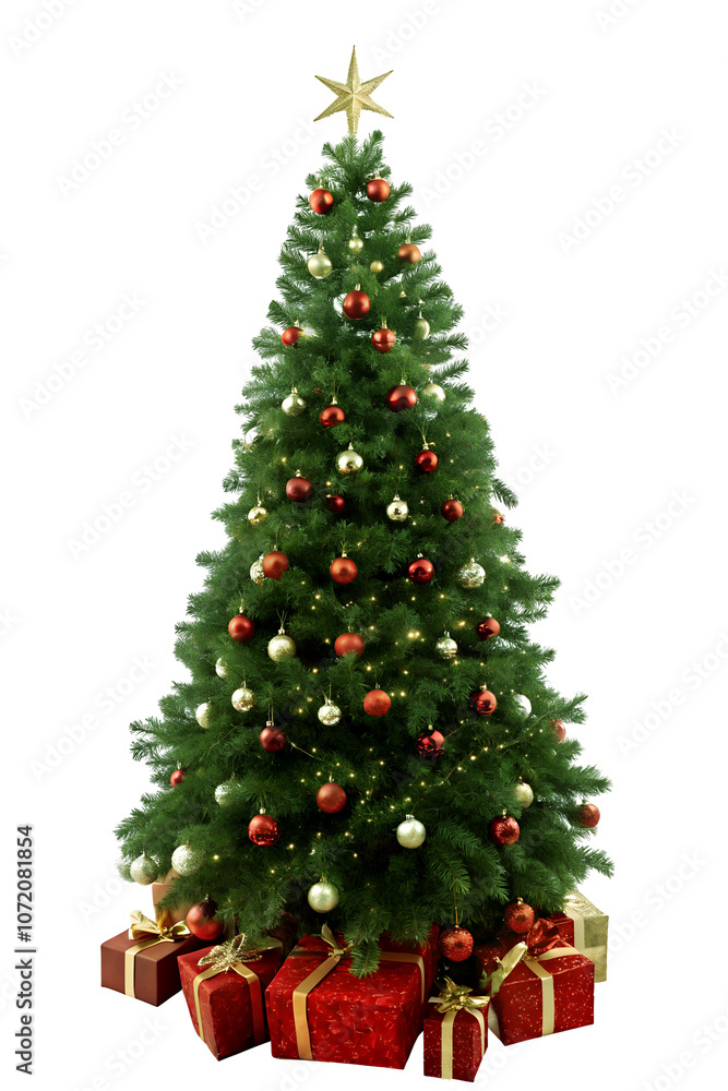 Classic Christmas Tree Image Full HD 4K Stock Photo PNG Transparent Background Download – Lush Green Tree with Red and Gold Ornaments, Gifts and Golden Star Classic Christmas Tree Image Full HD 4K Stock Photo PNG Transparent Background Download – Lush Green Tree with Red and Gold Ornaments, Gifts and Golden Star