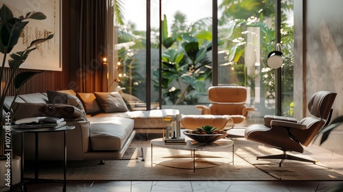 Elegant and comfortable home interior in luxary house